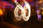 jongleur de feu avec pyrotechnie en extérieur à Quimper 29